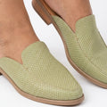 BABUCHA KIONA VERDE TEXTURA