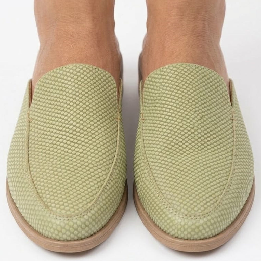 BABUCHA KIONA VERDE TEXTURA