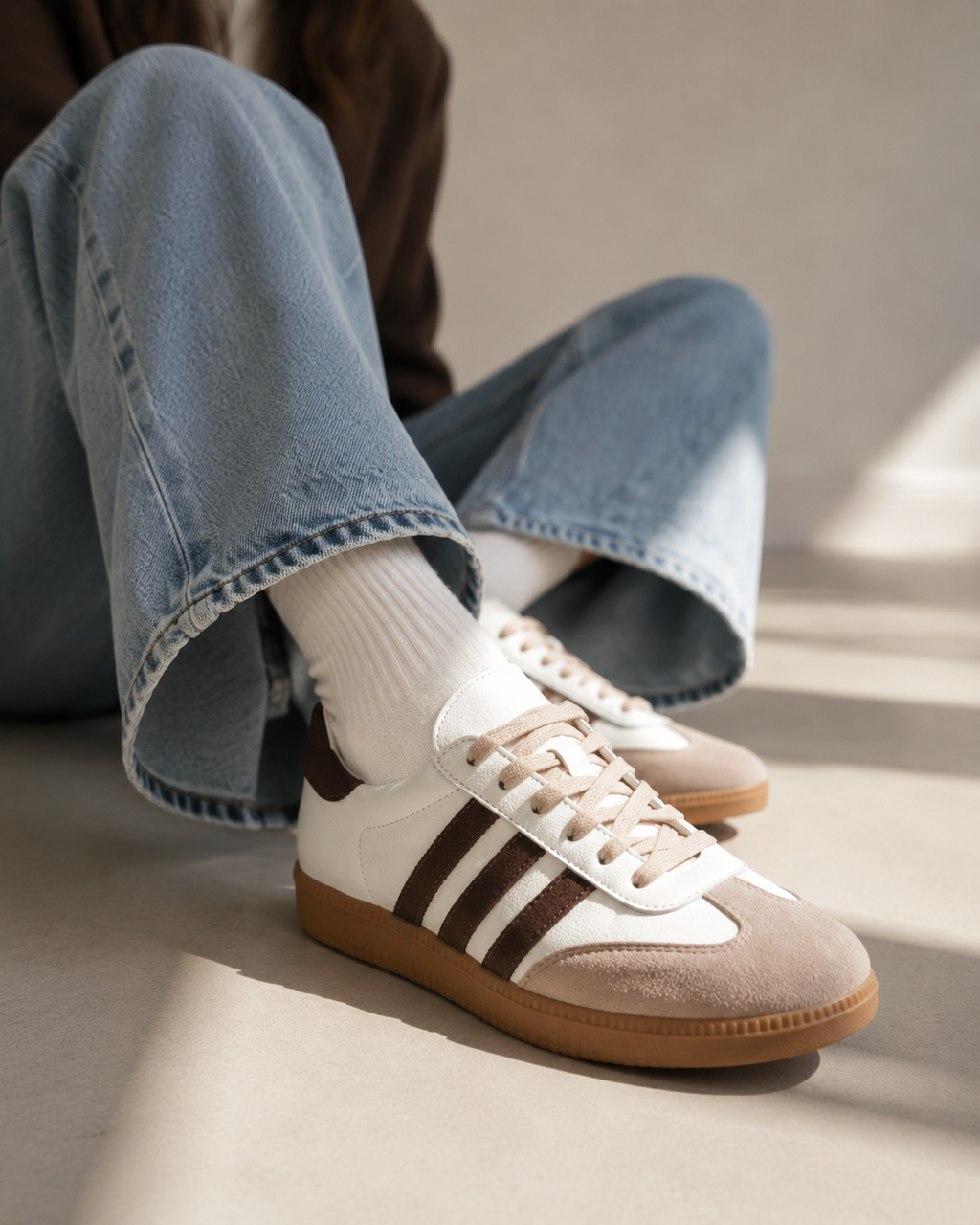 ZAPATILLA SIRIA BLANCO CAFÉ