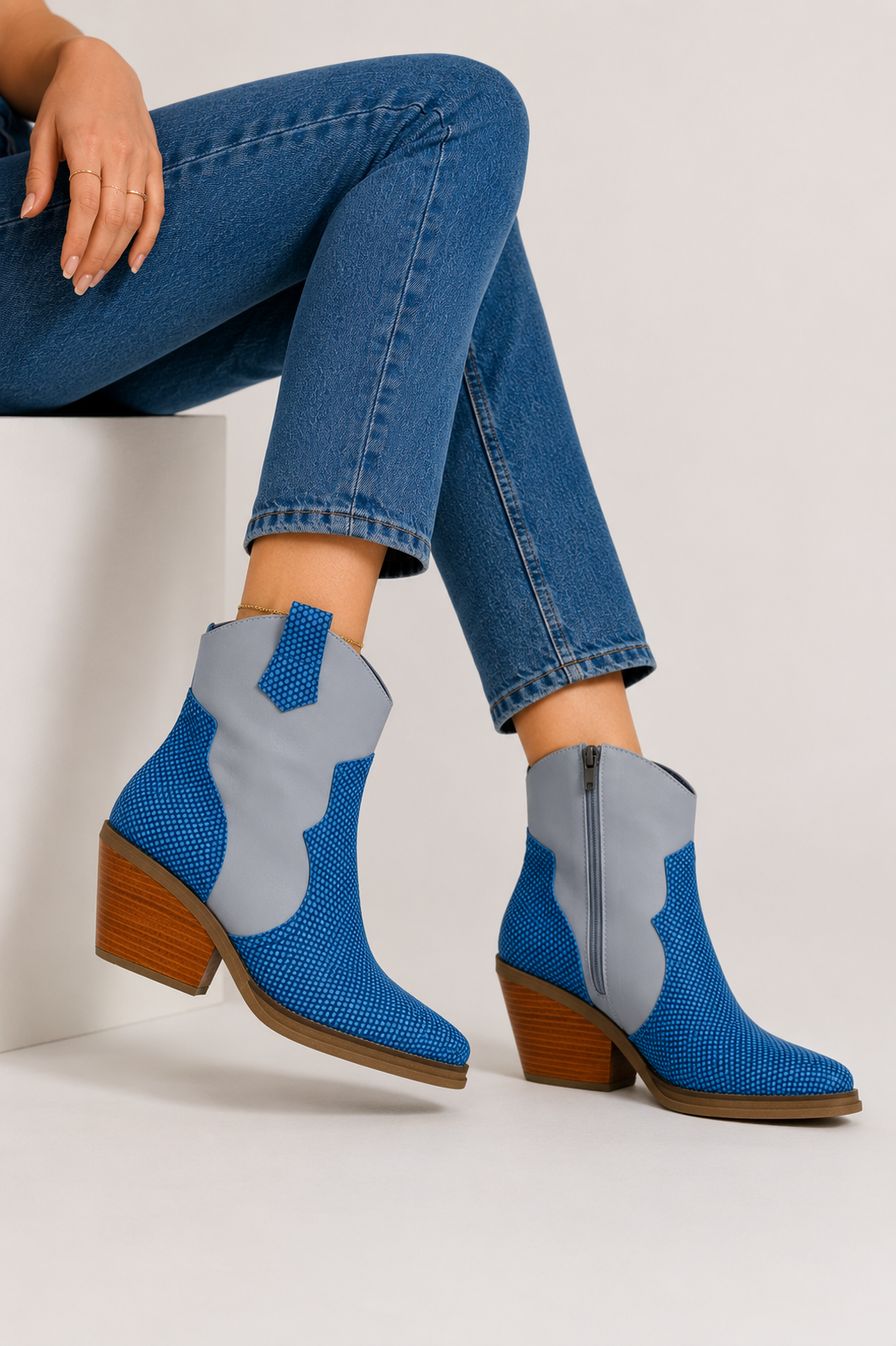 BOTA 3/4 DAKOTA AZUL