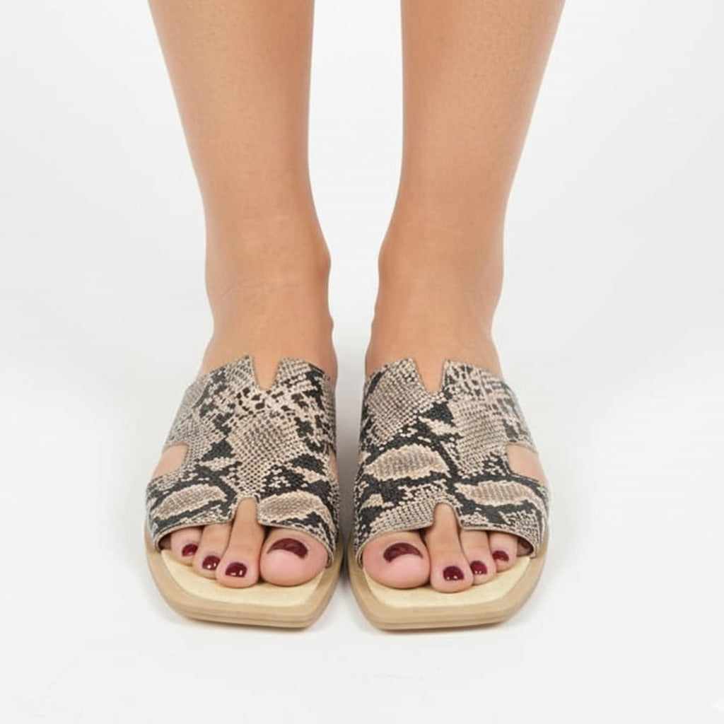 SANDALIA MALIBÚ REPTIL