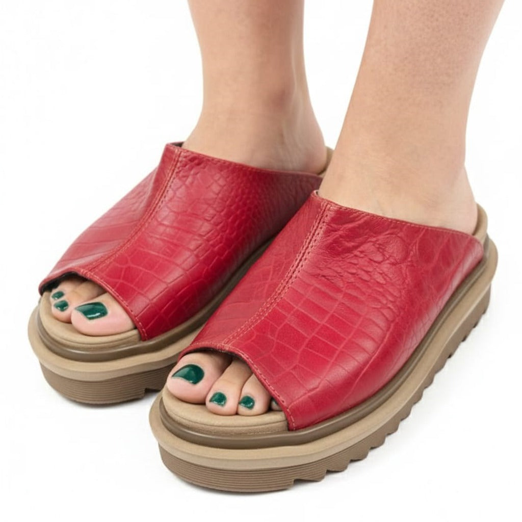 SANDALIA MIAMI ROJA TEXT