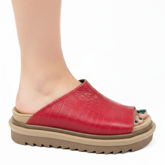 SANDALIA MIAMI ROJA TEXT