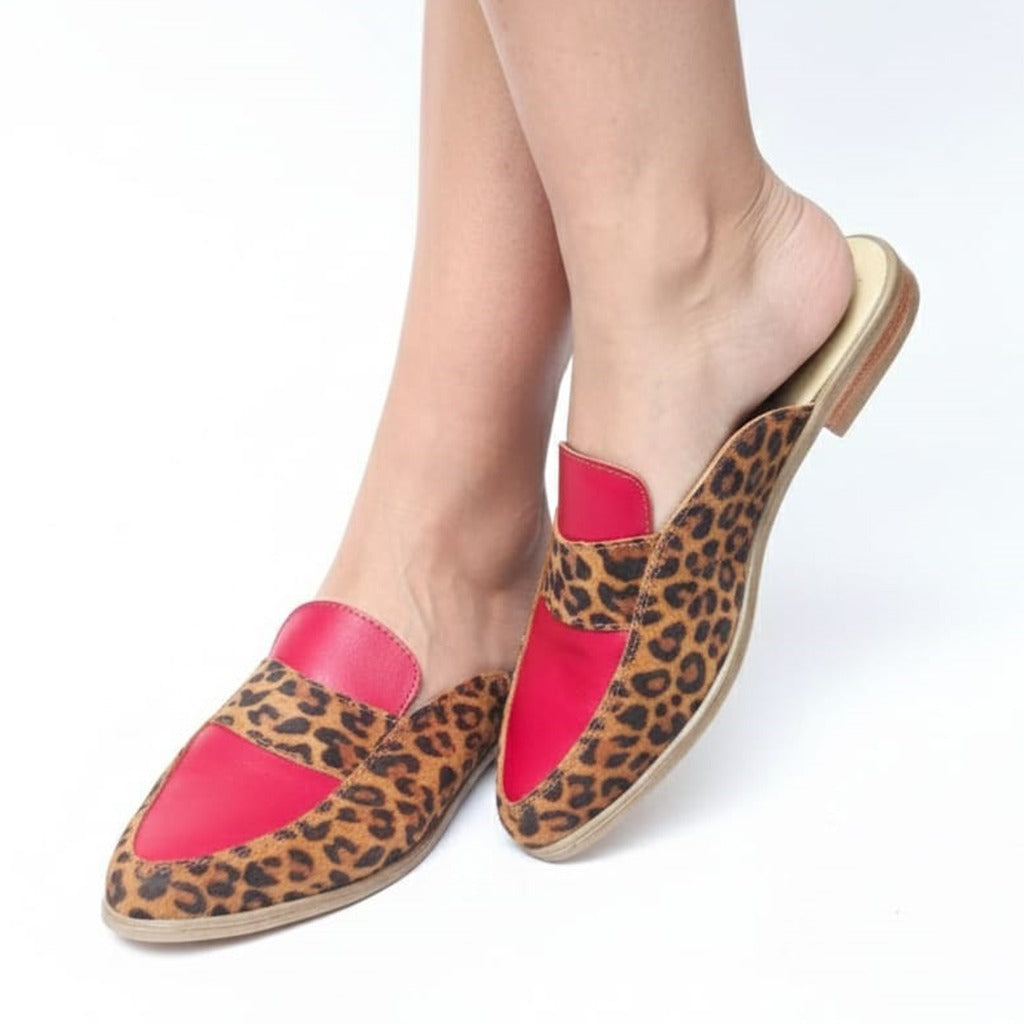 BABUCHA ZARA ROJO PRINT